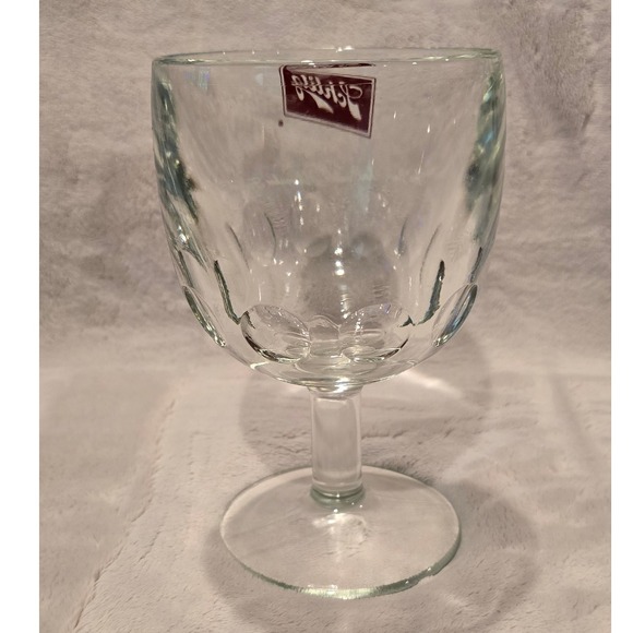 Vintage Schlitz Beer‎ Glass Goblet Embossed Logo Barware Collectible Stemware - Picture 2 of 4